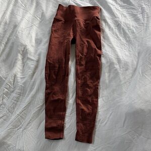 Fabletics sculptknit seamless leggings with laser cut designs